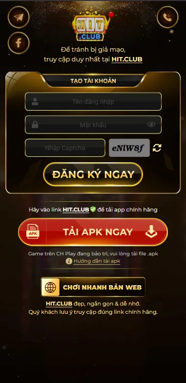 Trang Chủ Trình duyệt Android hiển thị quá trình tải file APK Hitclub